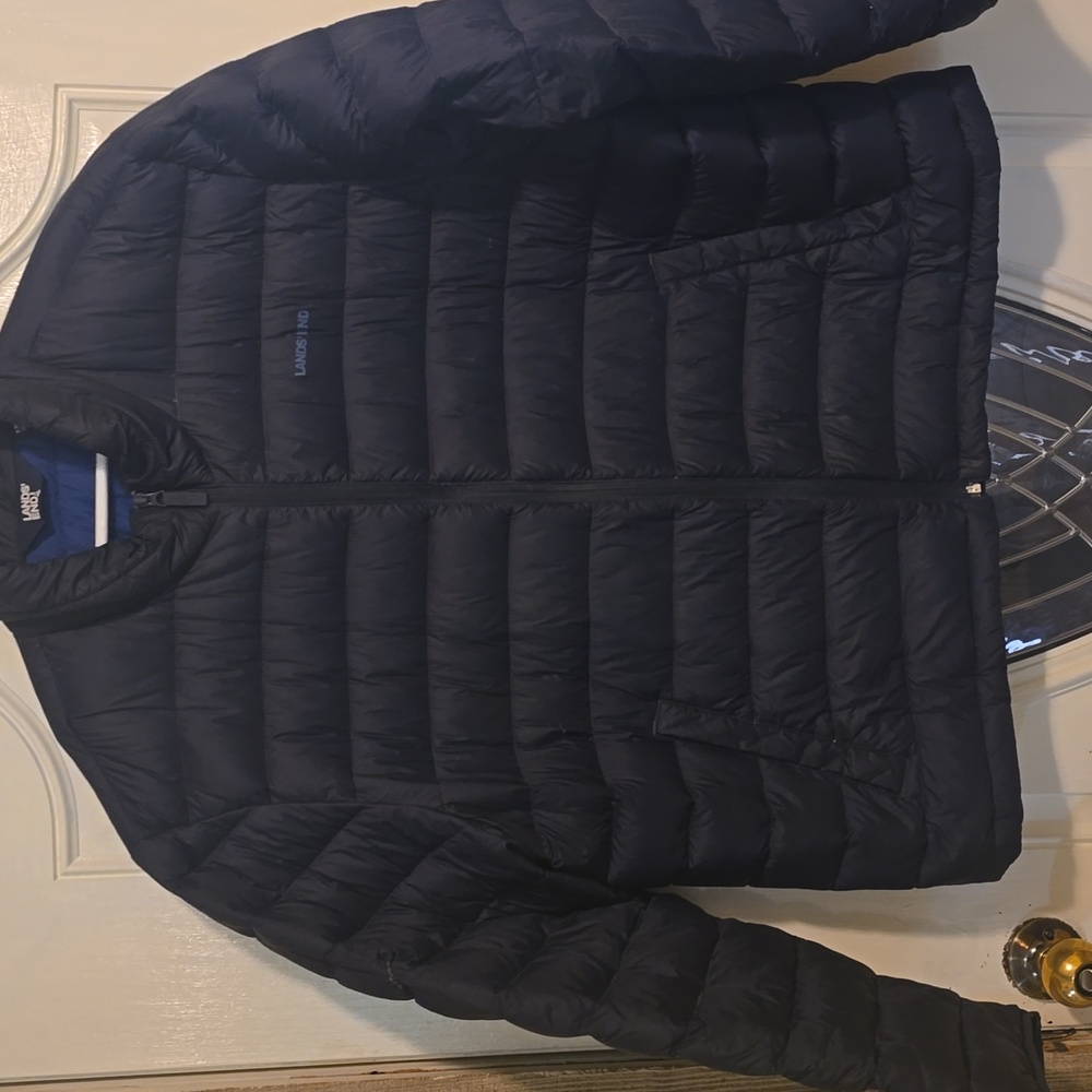 down jacket new $149 lands end 2xl winter puffer coat mens 3x 600 fill power